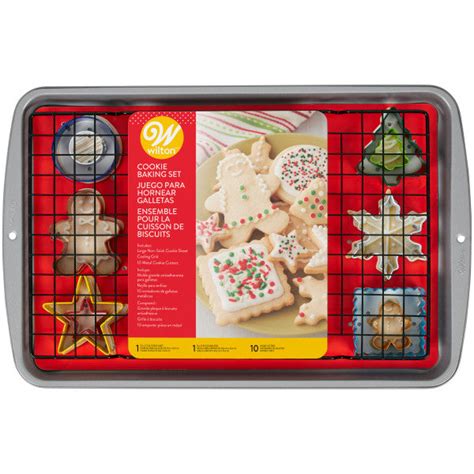 wilton metal box|Christmas Cookie Baking Set, 12.